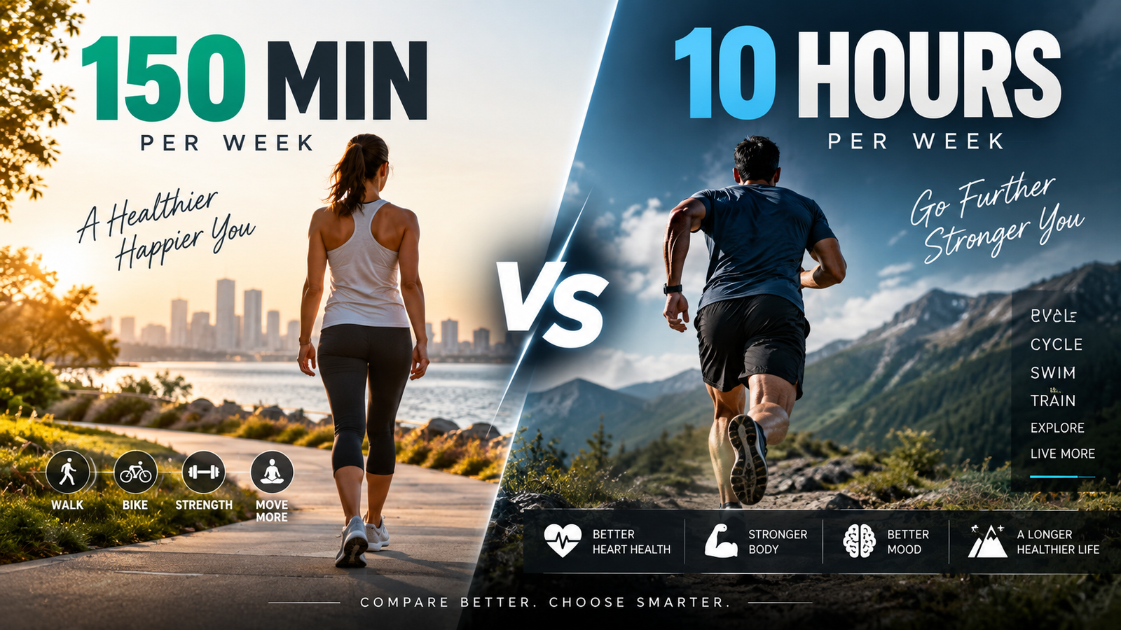 150 Minutes vs. 10 Hours of Exercise a Week: How Much Is Actually Better for Your Heart?