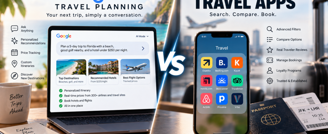 Google AI Travel Planning vs. Traditional Travel Apps: Which Is Better in 2026?