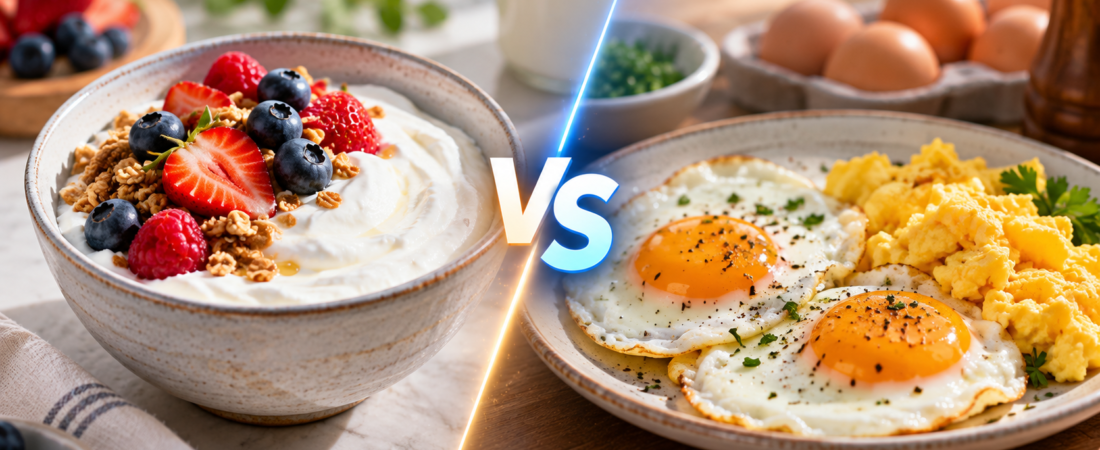 Greek Yogurt vs. Eggs for Breakfast: Which Is Better for Protein and Weight Control?