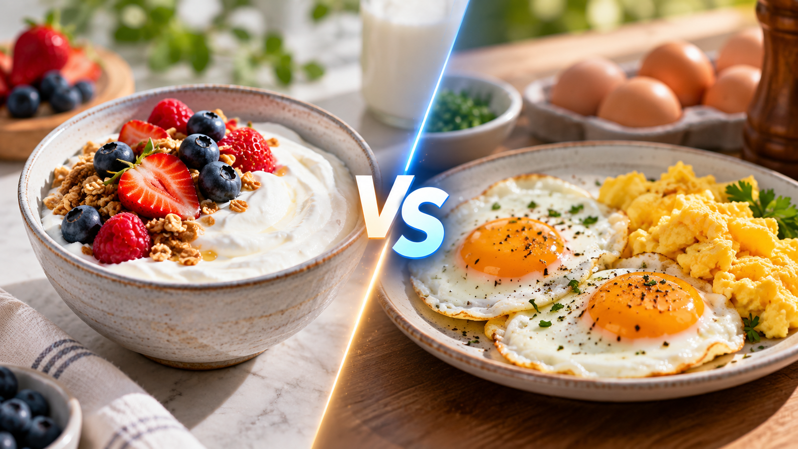 Greek Yogurt vs. Eggs for Breakfast: Which Is Better for Protein and Weight Control?