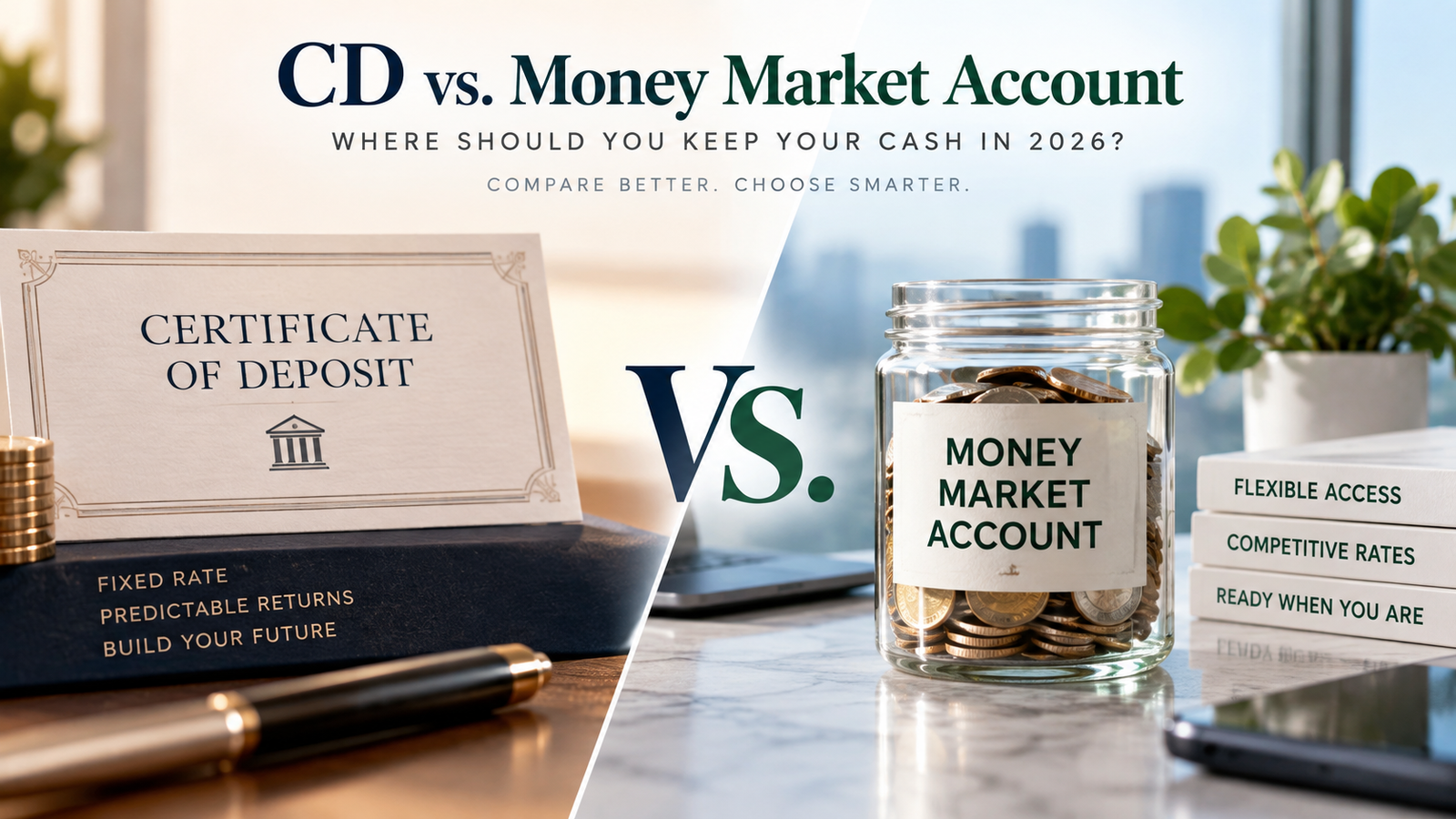 CD vs. Money Market Account: Where Should You Keep Your Cash in 2026?