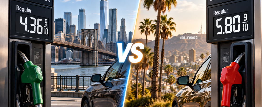 New York vs. Los Angeles Gas Prices: Why Does the Same Gallon Cost So Much More?