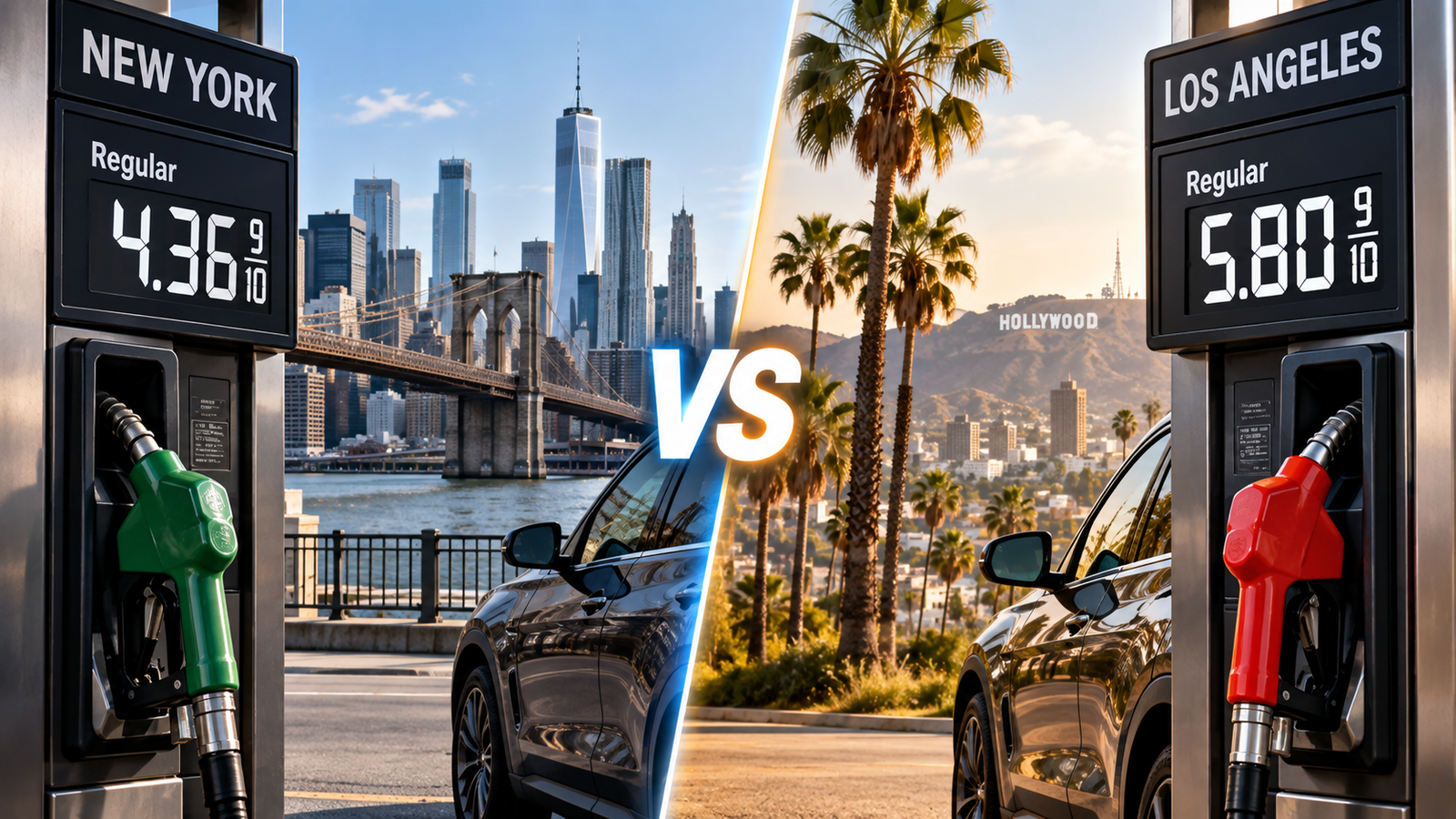 New York vs. Los Angeles Gas Prices: Why Does the Same Gallon Cost So Much More?