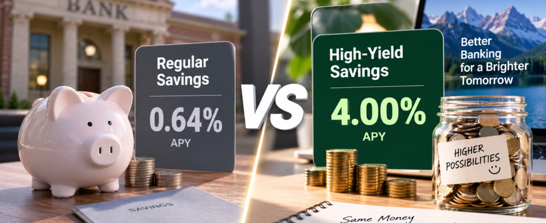 High-Yield Savings vs. Regular Savings: How Much Money Are You Actually Losing?