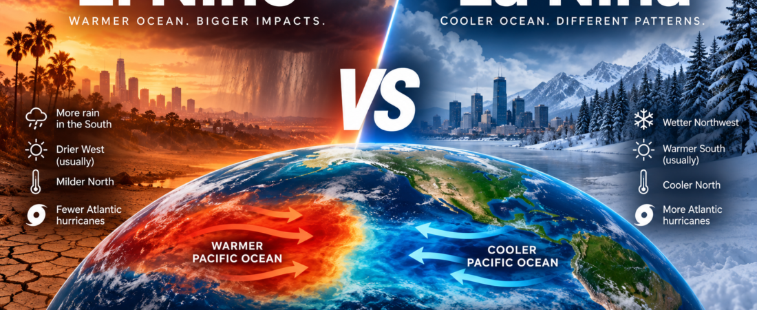 El Niño vs. La Niña: What’s the Difference — and How Do They Change U.S. Weather?