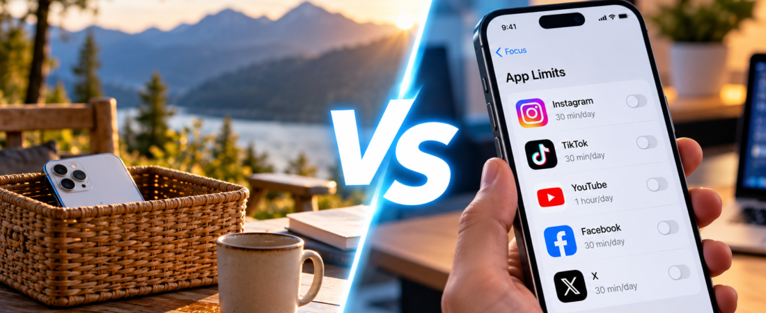 Digital Detox vs App Blockers: Which Actually Helps You Use Your Phone Less?