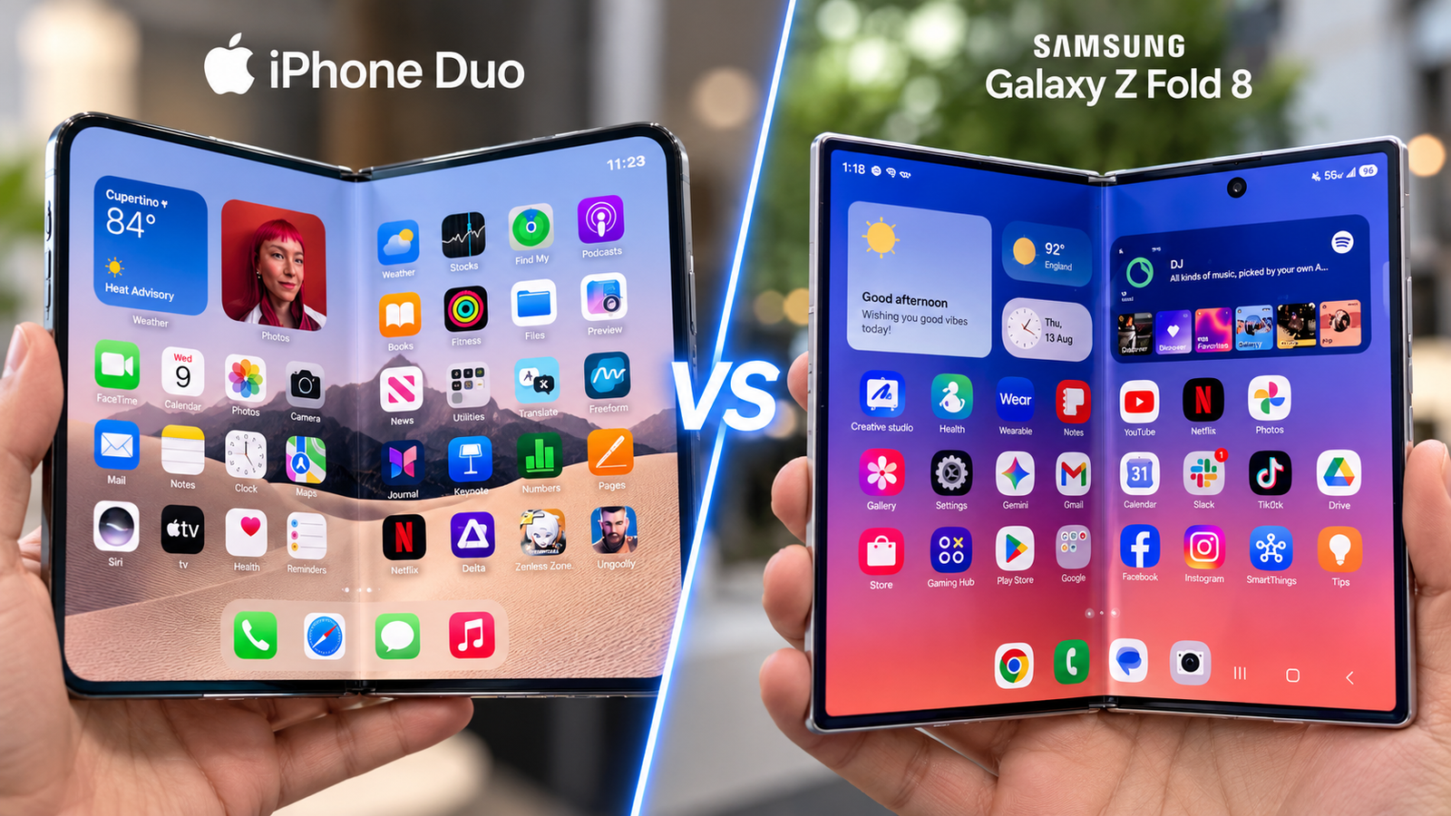 iPhone Duo vs Galaxy Z Fold 8 Display: Which Has Less Crease?
