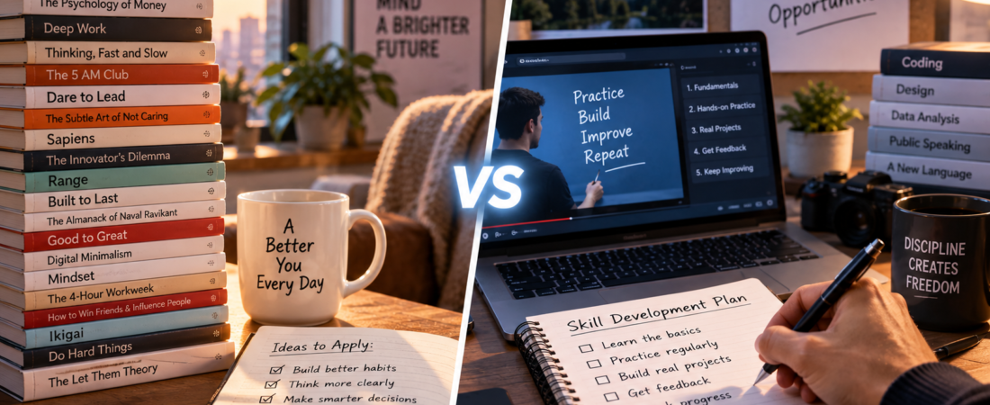 Reading 20 Books vs Mastering One Skill: Which Changes Your Life More?
