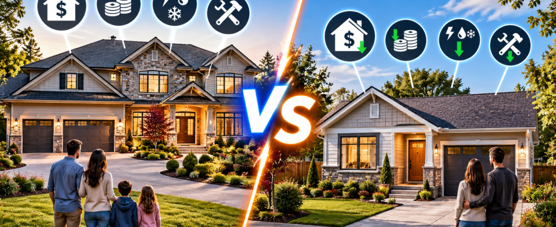 Big House vs Smaller House: Is More Space Actually Making You Poorer?