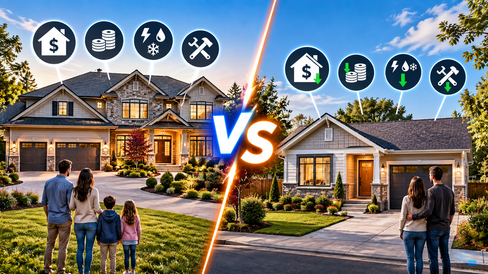 Big House vs Smaller House: Is More Space Actually Making You Poorer?