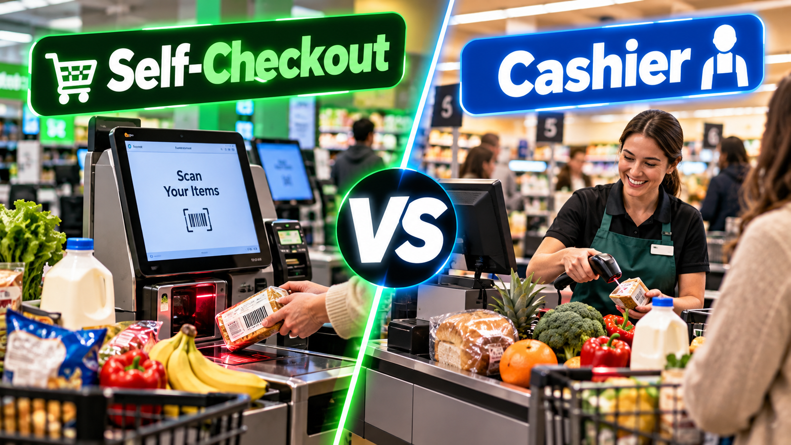 Self-Checkout vs Cashier: Are You Really Saving Time?