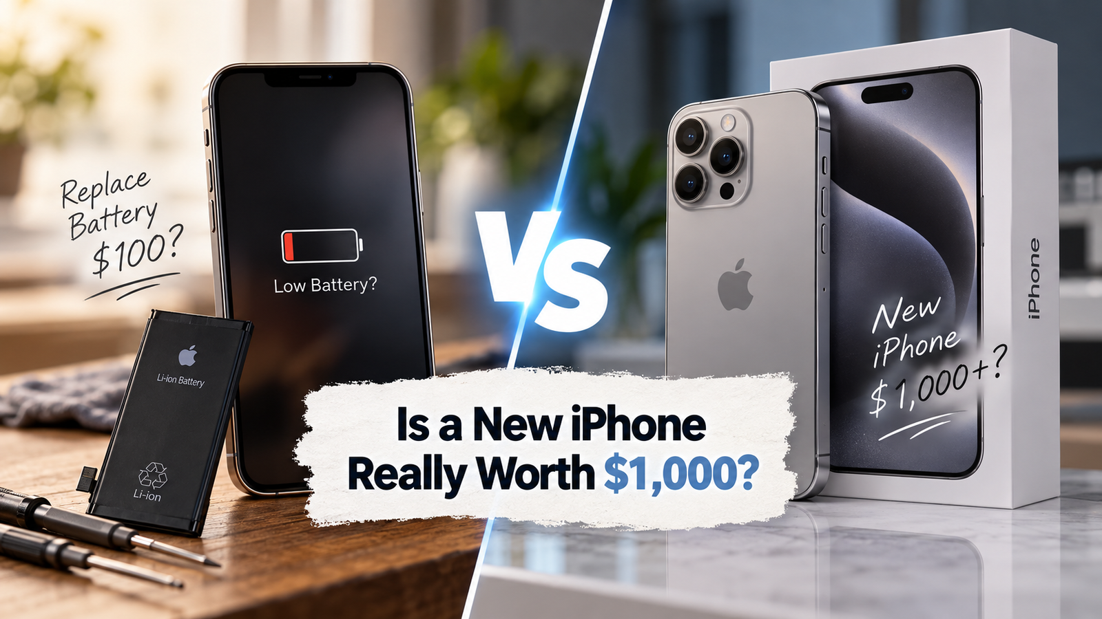 iPhone Upgrade vs Battery Replacement: Is a New Phone Really Worth $1,000?